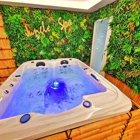 アパート Jungle Spa-4 Pers-jacuzzi-parking-jardin-clim-colmar Muntzenheim