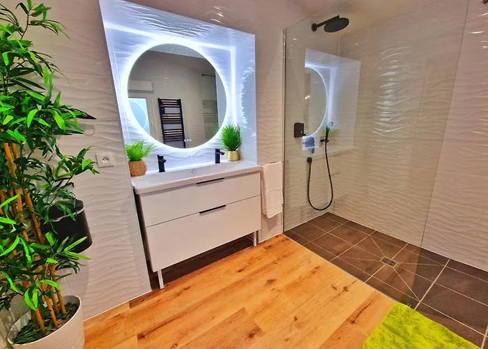 Jungle Spa-4 Pers-jacuzzi-parking-jardin-clim-colmar Daire Muntzenheim