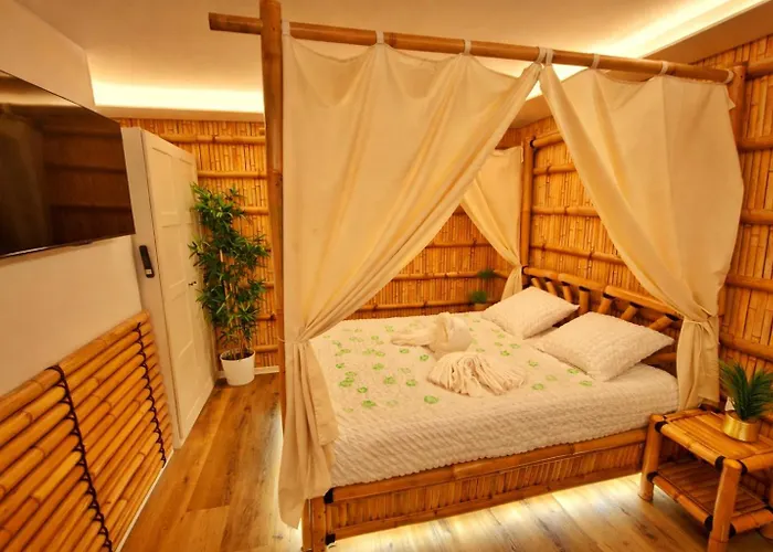 Daire Jungle Spa-4 Pers-jacuzzi-parking-jardin-clim-colmar